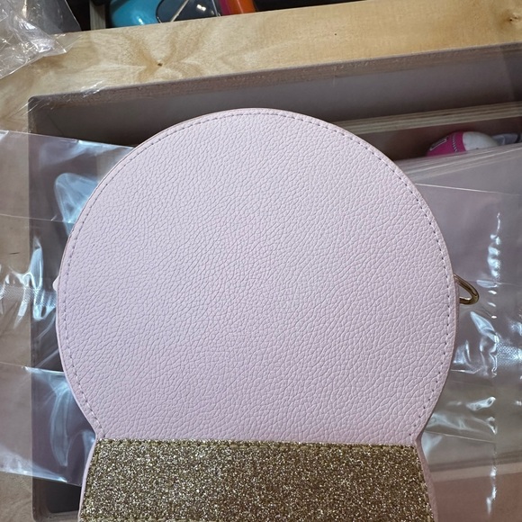 Pink glittery mini bag Pink Snowglobe Crossbody Purse - New! Adorable. - Picture 3 of 5